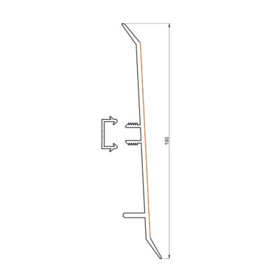 Profil de plinthe M39 -