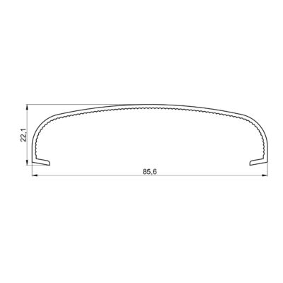 SP173 - Profilé de couvercle d'éclairage