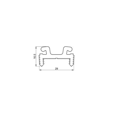 SP21 - Connecteur de plinthe murale